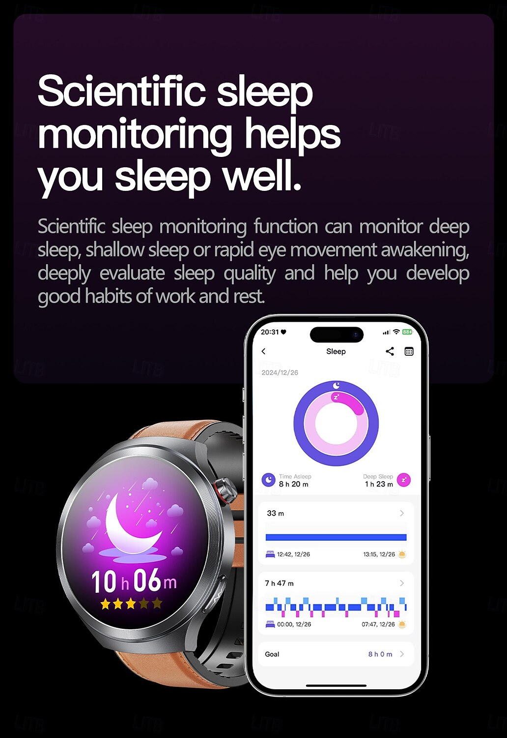 ET475 Smart Watch 1.73 inch Smartwatch Fitness Running Watch Null Pedometer Sedentary Reminder Alarm Clock Compatible with Null Men Message Reminder Step Tracker IP68 45mm Watch Case 2025 - $111.99 –P14