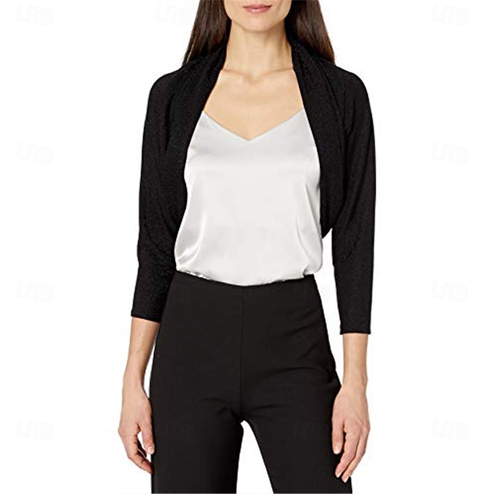 Sciarpa Leggera in Chiffon Estiva Per Donne Matrimonio Gilet Per Signore Protezione Solare Blusa Con Collo Flash Maniche Di Lunghezza Media del 2025 a $48.99 –P3