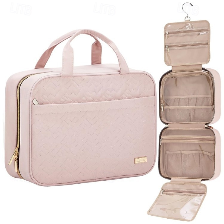 γυναικεία τσάντα περιποίησης ταξιδιού  & άνδρες, αδιάβροχη τσάντα μακιγιάζ με κρεμαστό γάντζο και πολλαπλές τσέπες, τσάντες καλλυντικών για γυναίκες, είδη πρώτης ανάγκης για ταξίδια, 2026 - $27.99 –P8