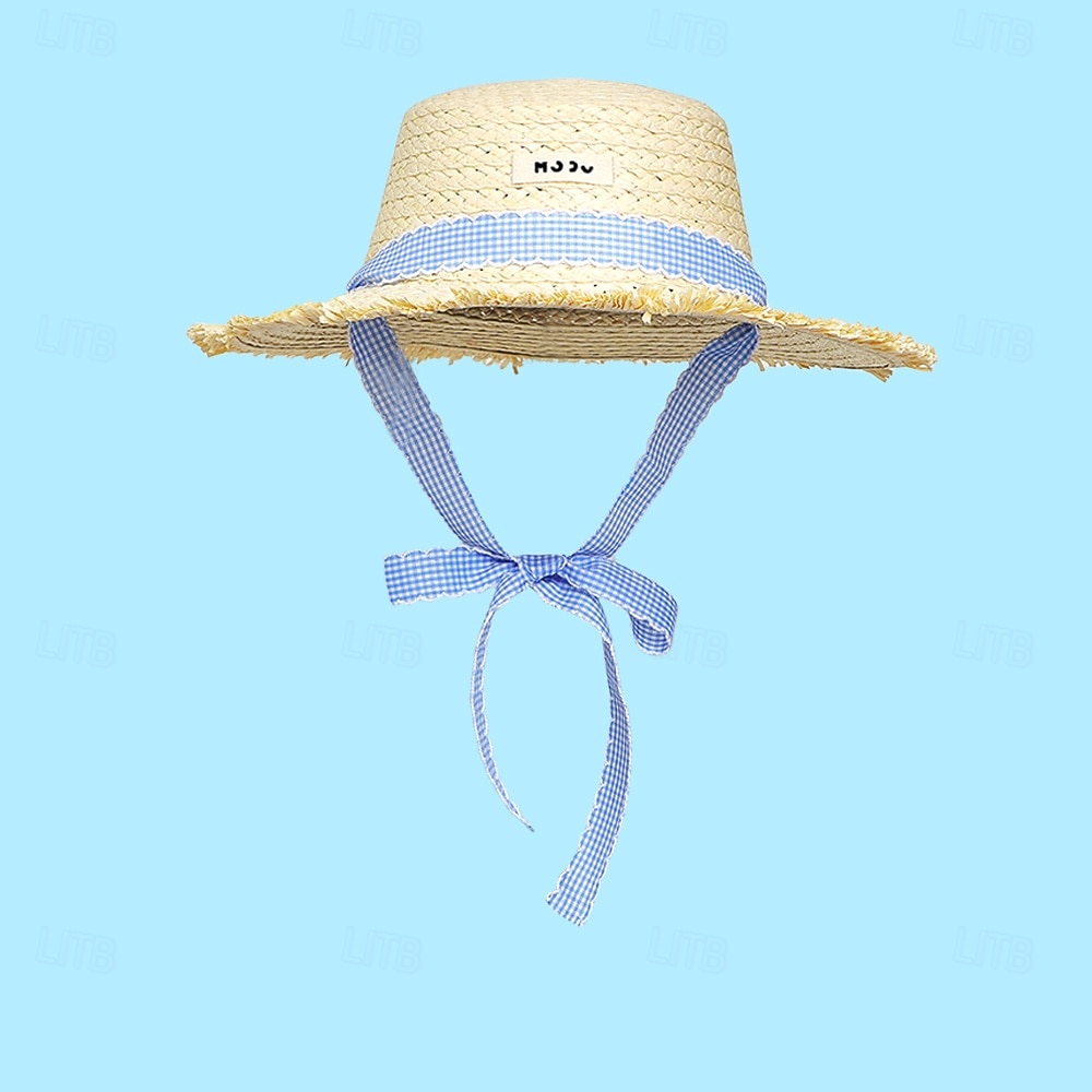 Retro Sladká Lolita 50. léta Braid Sun Klobouk Stuha Maškarní kostým Dámské Čajový dýchánek Plážové Dospělé Klobouk Léto 2025 - $17.49 –P3