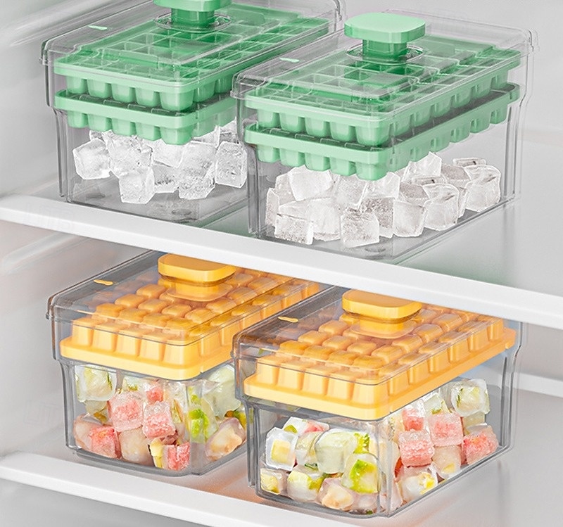 kannellinen jääpalakaukalo  & roskakori, jääpalamuotti pakastimeen, jääpala viskicocktailille, tee, kahvi (2 alusta, astia, kansi  & jääkauha) 2025 - $11.99 –P1