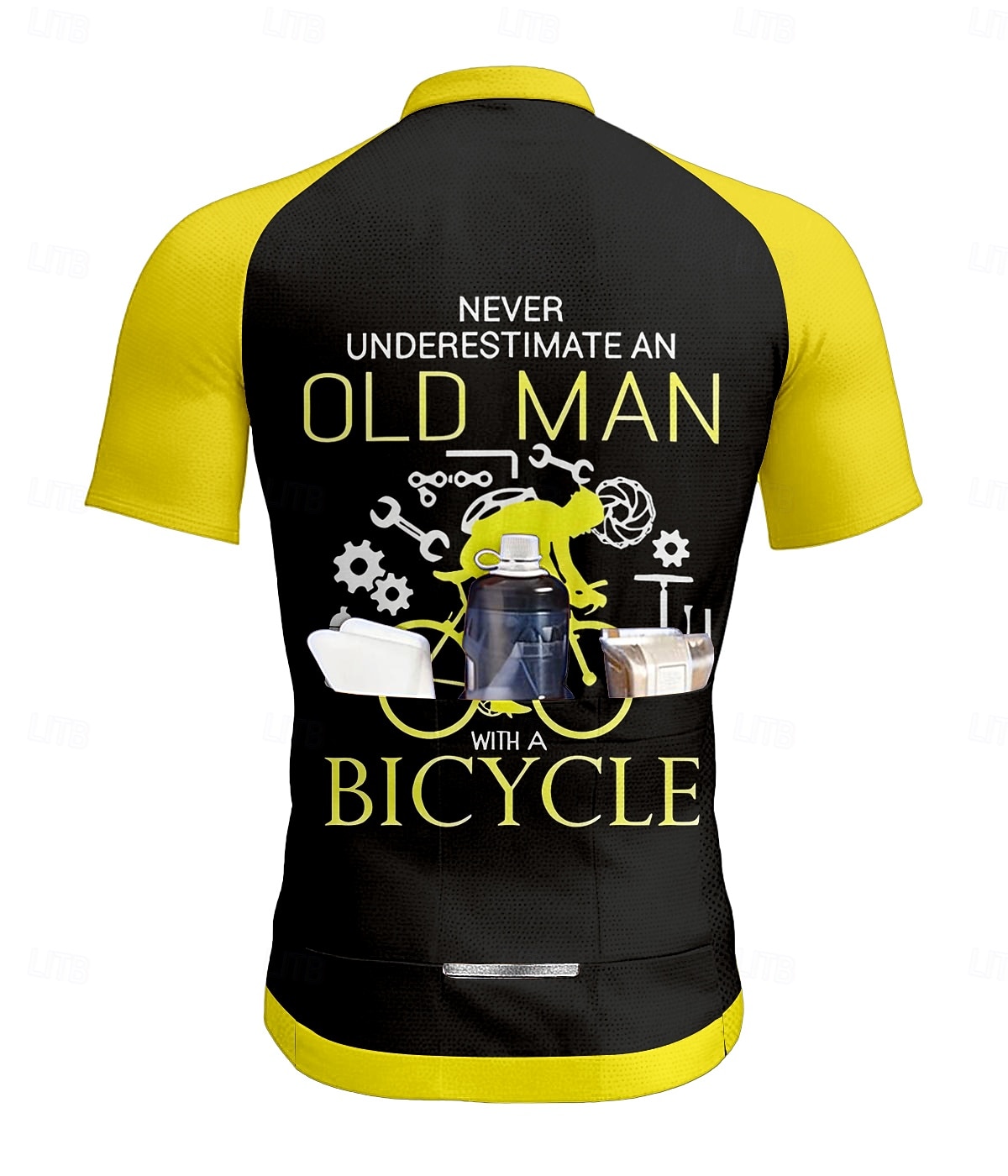 Per uomo Maglia da Ciclismo Grafico Geometrico Lettere & Numeri Manica Corta Bicicletta Maglietta Top con 3 tasche posteriori Resistente ai Raggi UV Asciugatura Rapida Cerniera Frontale Strisce del 2026 a $30.99 –P2