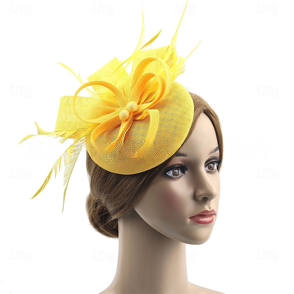 Hodeplagg Lin Hatt Bryllup Bursdag Kveldsfest Te-Party Hestevogn Vintage Søt Med Blomster Hodepynt Hodeplagg 2026 - $16.49 –P6