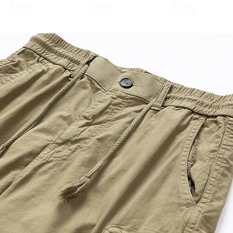 Per uomo Pantaloncini cargo Shorts Pantaloncini Estivi Coulisse Elastico in vita Multi-tasche Semplice Comodità Indossabile Lunghezza al ginocchio All'aperto Sport Quotidiano Moda Casual Nero Cachi del 2025 a $34.99 –P10