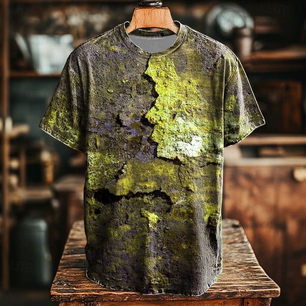 Per uomo Illusione ottica Maglietta Manica Corta maglietta Stampa 3D Girocollo Camicia Esagerato Designer Feste Streetwear Casuale Blu Marrone Verde Estate Primavera Tutte le stagioni Abbigliamento S del 2025 a $17.99 –P5