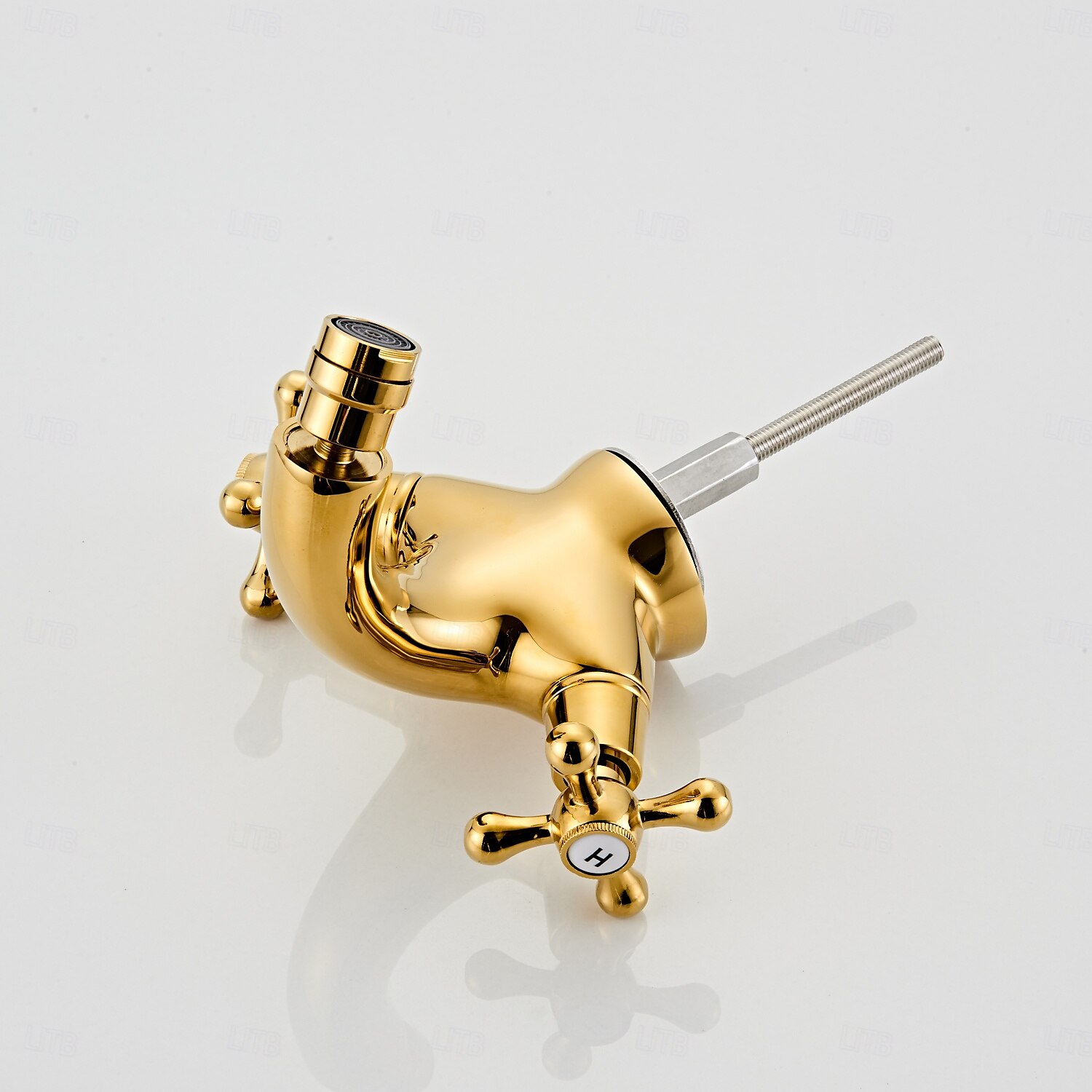Robinet de lavabo - Classique Électroplaqué Ensemble central Deux poignées un trouBath Taps de 2025 ? $105.99 –P3