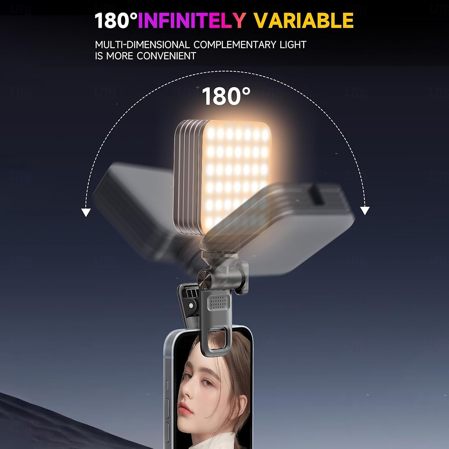 Mini luz de vídeo LED RGB 2500K-9000K regulável, 8 efeitos de iluminação, luz de videoconferência para computador, tablet, celular, câmera DSLR, bateria embutida com clipe de tela &montagem de sapata de 2025 por $19.99 –P10