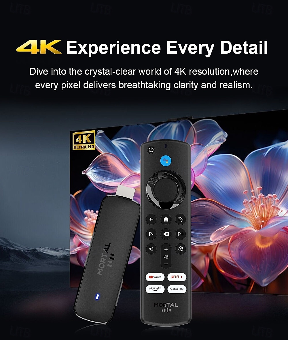 Android 14 Smart TV Stick 4K HDR10 Voice Remote Dual Band WiFi Bluetooth H313 Streaming Media Player 2025 - $63.99 –P11