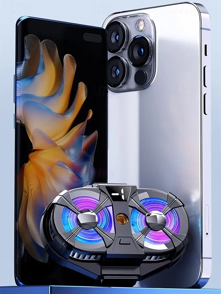 SL07 Mobile Phone Cooler 3 Gears Adjustable Semiconductor Cooling Fan Radiator for IPhone Android PUBG Live Streaming Heat Sink 2025 - $37.99 –P4