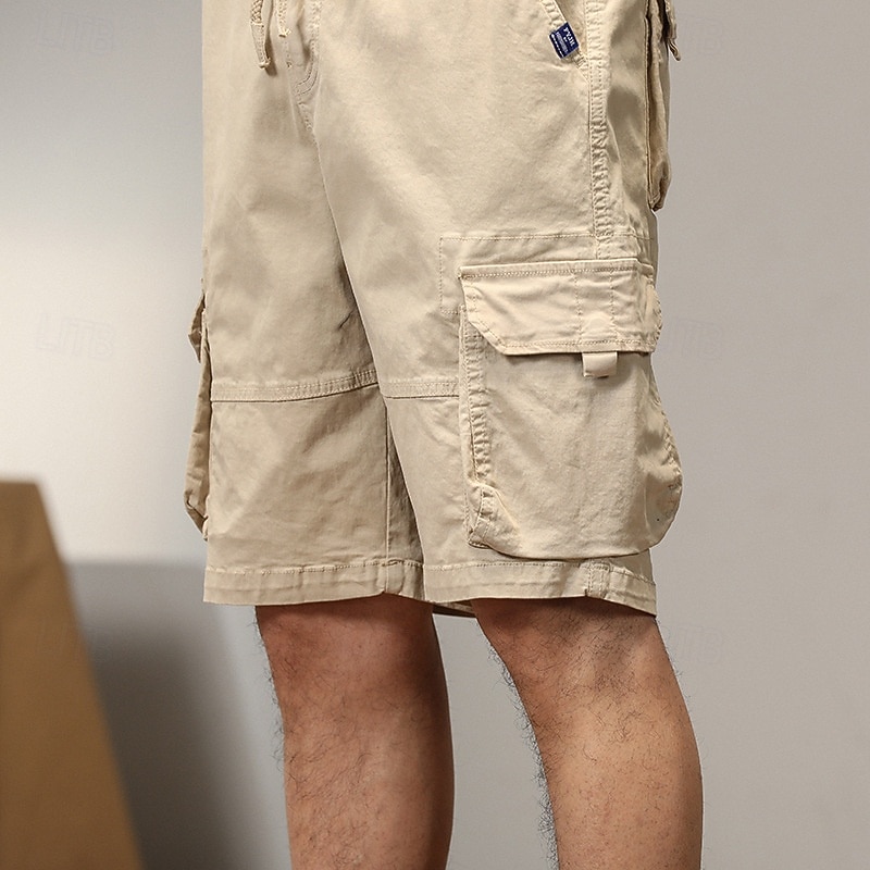 Per uomo Pantaloncini cargo Shorts Pantaloncini Estivi Multi-tasche Tasca con Patta Semplice Comodità Indossabile Lunghezza al ginocchio All'aperto Sport Quotidiano Moda Casual Nero Giallo del 2025 a $31.99 –P11