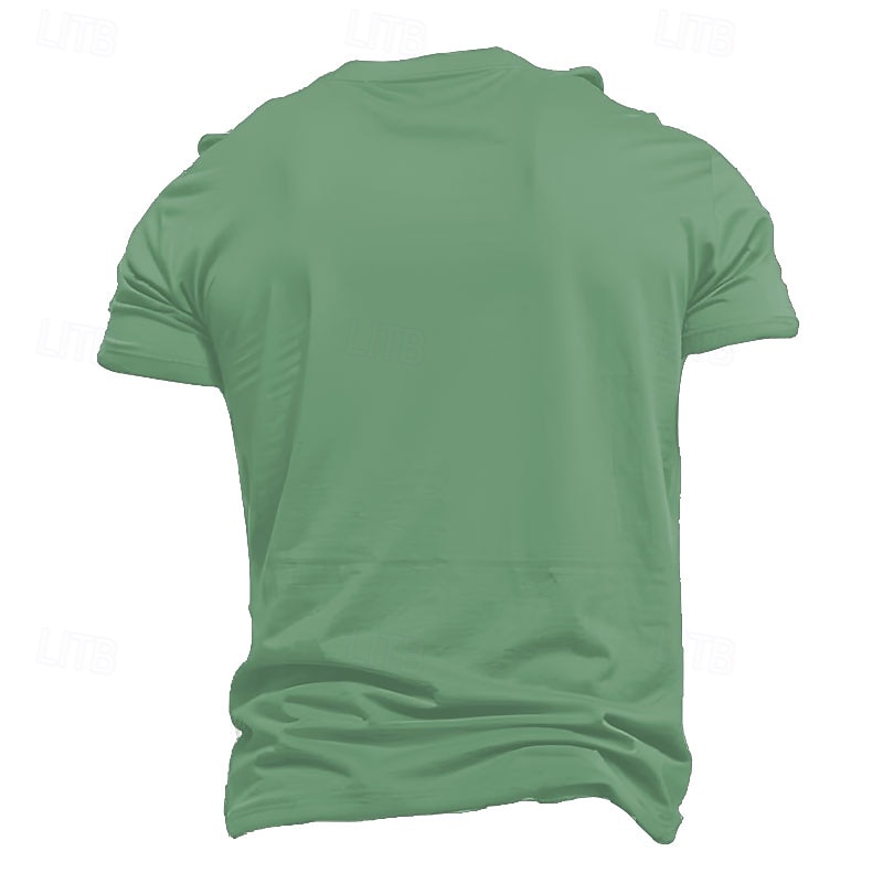 Herre Dyr Morsom T skjorte Kortermet T skjorte 3D-utskrift Crew-hals Skjorte overdrevet Designer Fest Gate Avslappet Grønn 1# Grønn 2# Grønn 3# Sommer Vår Alle årstider Klær S M L XL XXL XXXL 2025 - $17.99 –P2