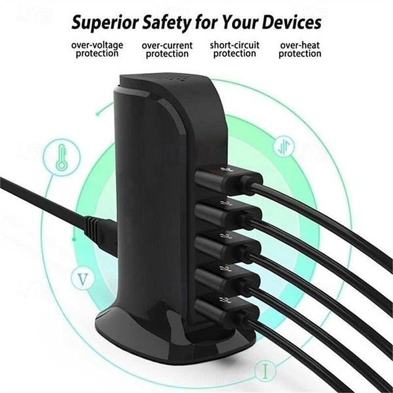 USB 3.0 USB C Hubok 5 Portok 5 az 1-ben USB Hub val vel USB2.0*3 5V / 3A Power Delivery Kompatibilitás Okostelefon 2025 - $19.99 –P6