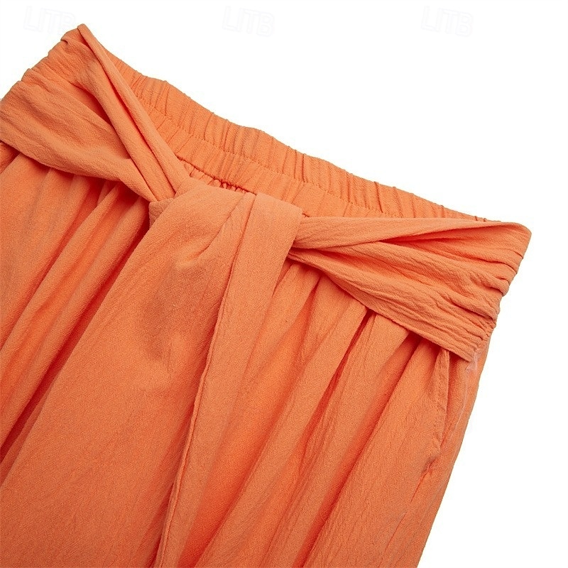 Per uomo Pantaloni di Lino Pantaloni Pantaloni Estivi Pantaloni Larghi Coulisse Elastico in vita Gamba larga Semplice Comodità Traspirante Lunghezza intera Casa Yoga Ferie Moda Stile Classico Bianco del 2026 a $29.99 –P9