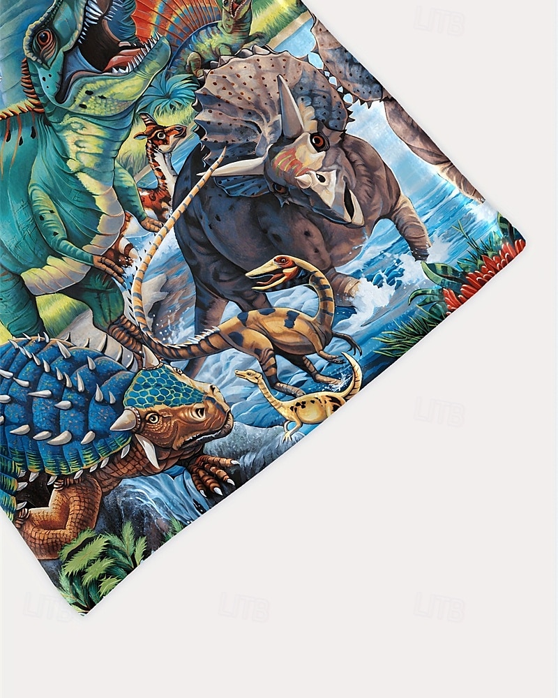 Jongens 3D Dinosaurus T-shirt Korte mouw Zomer Lente Modieus Basic Kinderen 4-12 jaar Strakke ronde hals Buiten Casual Dagelijks Normale pasvorm 2025 - $14.49 –P5