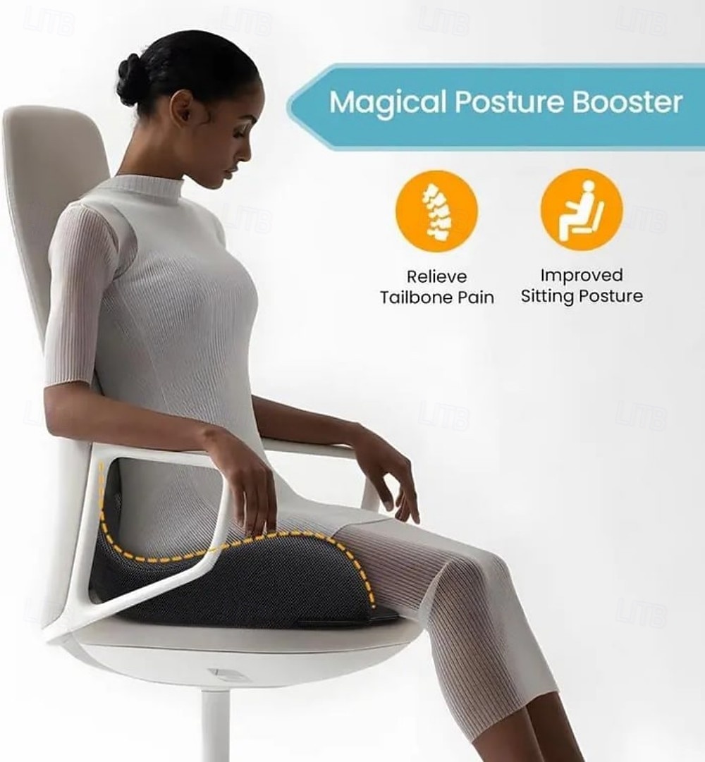 Ergonomic Memory Foam Seat Cushion, Extra Large Cushion for Office Chair, Pressure Relief Pillow Pad for Sciatica, Tailbone & Back Pain, Long Sitting Support 2025 - $39.99 –P9