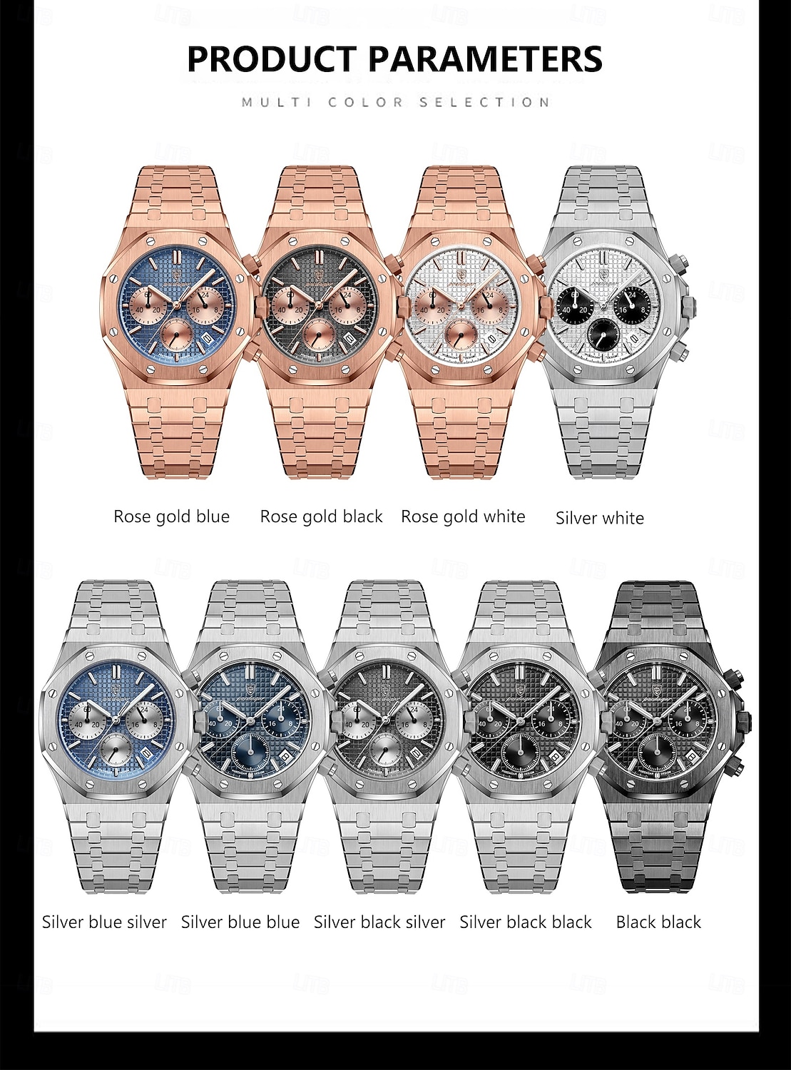 Men Mechanical Watch Quartz Watch Retro Vintage Wristwatch Luminous LED Back Light Chronograph Waterproof Stainless Steel Watch 2026 - $47.99 –P4