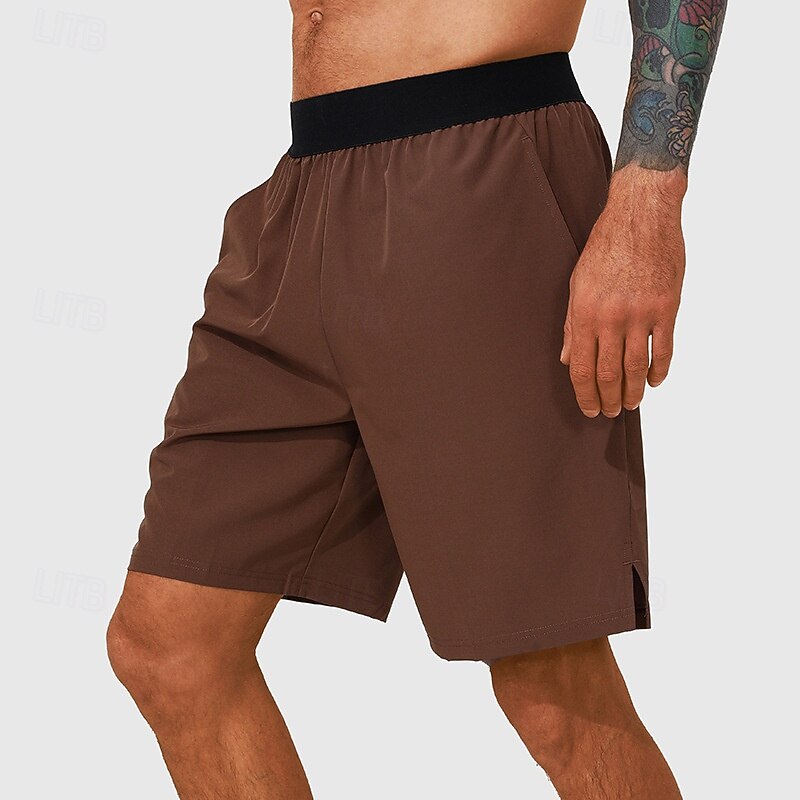Herren Laufshorts Sommer Außen Normale Passform Atmungsaktiv Schnelltrocknend Shorts Elastischer Bund Schwarz Hellgrau Laufen Jagd Klettern S M L XL XXL 2025 - $15.49 –P1