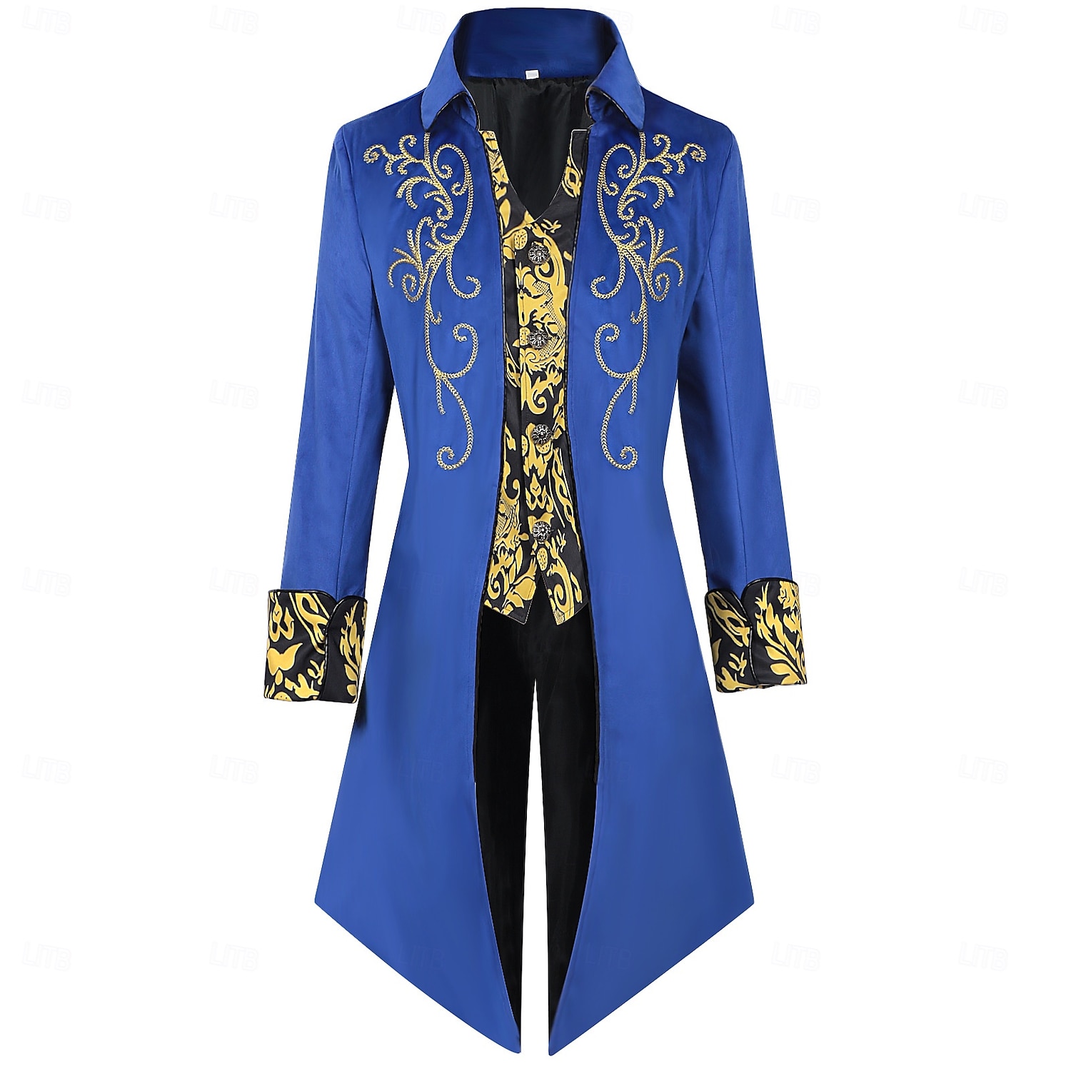 Retrò Vintage Punk & Gotico Medievale Cappotto Smoking Frac Per uomo Reale Halloween Carnevale Feste LARP Fiera Rinascimentale Adulti Cappotto Tutte le stagioni del 2025 a $63.99 –P6