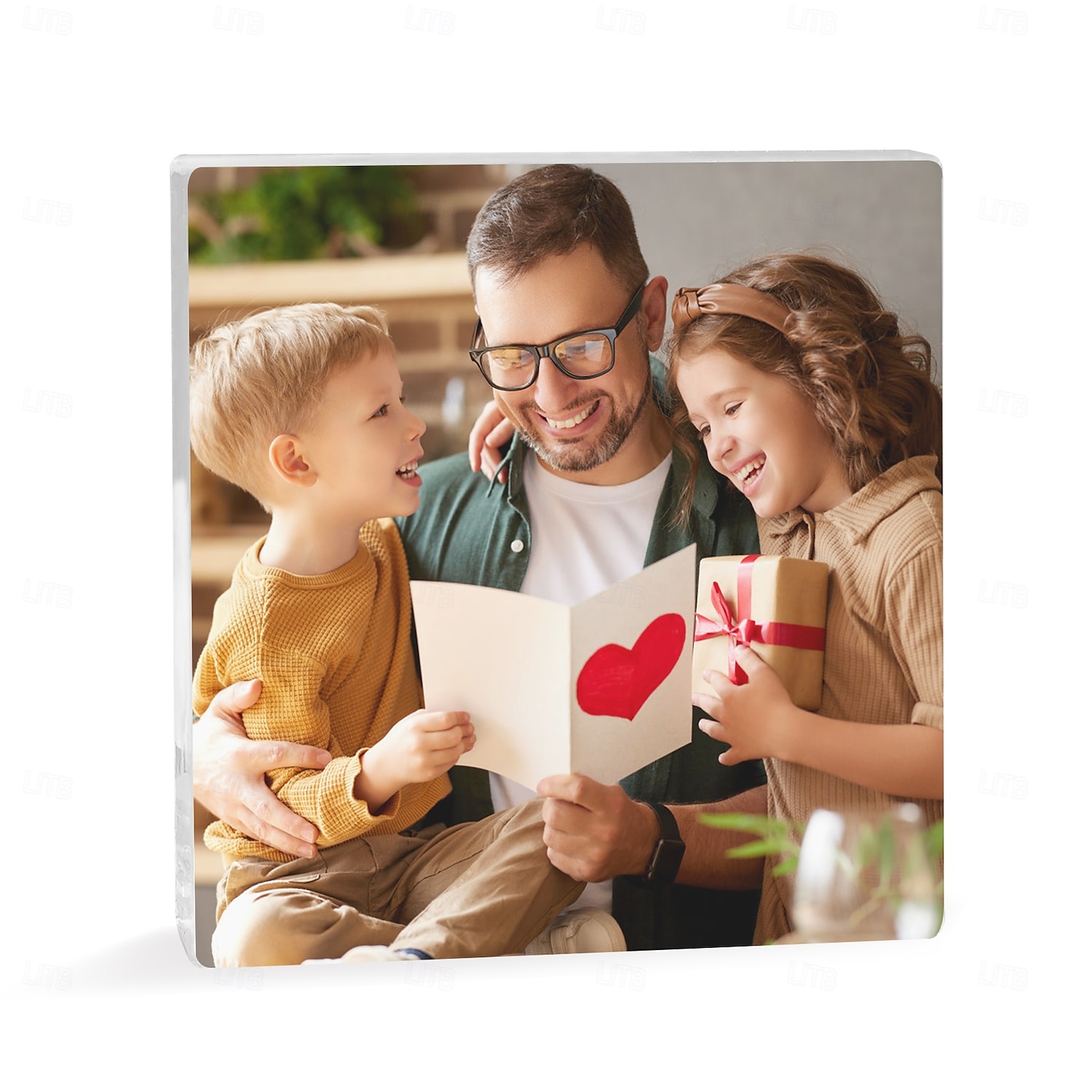 Blocco fotografico in acrilico personalizzato, regalo ideale per la mamma, blocco di cristallo di vetro con foto, festa della mamma, matrimonio, compleanno, Natale, anniversario del 2025 a $15.99 –P8