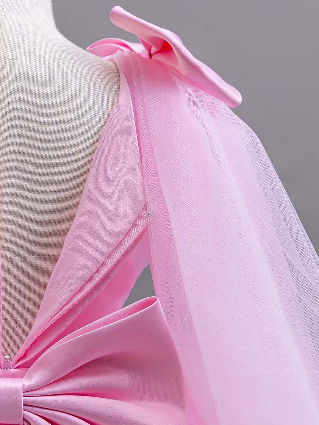 Děti Dívčí Šaty na párty Pevná barva Bez rukávů Zvláštní příležitosti Princeznovské Polyester Šaty na párty Léto Jaro Děti Žlutá Světlá růžová Trávová zelená 2025 - $41.99 –P13