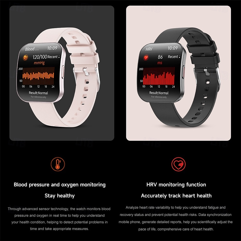 696 U17 Smart Watch 1.85" Fitness Watch Bluetooth Pedometer Call Sleep Reminder IPX0 Waterproof Compatible with iOS Android 40mm Case 2025 - $56.99 –P9