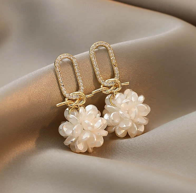 Women's Drop Earrings Classic Joy S925 Sterling Silver Earrings Jewelry Gold For Wedding Valentine's Day Prom Festival 2026 - $20.99 –P2