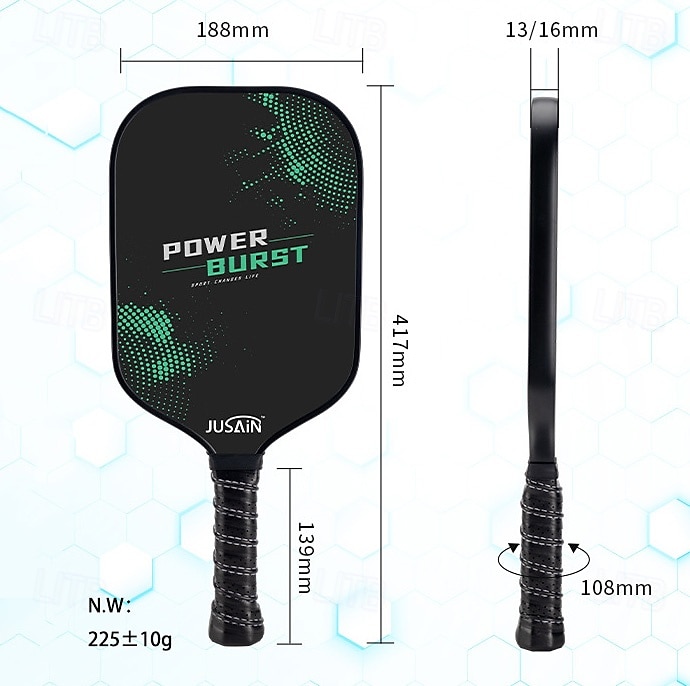 Picleball pádlo materiál z uhlíkových vláken pikleballový sportovní set 2025 - $60.99 –P3