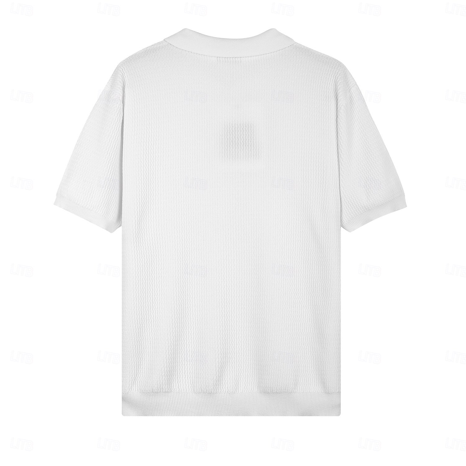 Herren Polo Strick-Polopullover Geschäft Lässig V Ausschnitt Kurzarm Formell Linien / Wellen Neuheit Sommer Ganzjahres Schwarz Weiß Armeegrün Beige Kaffee Polo 2025 - $27.99 –P13