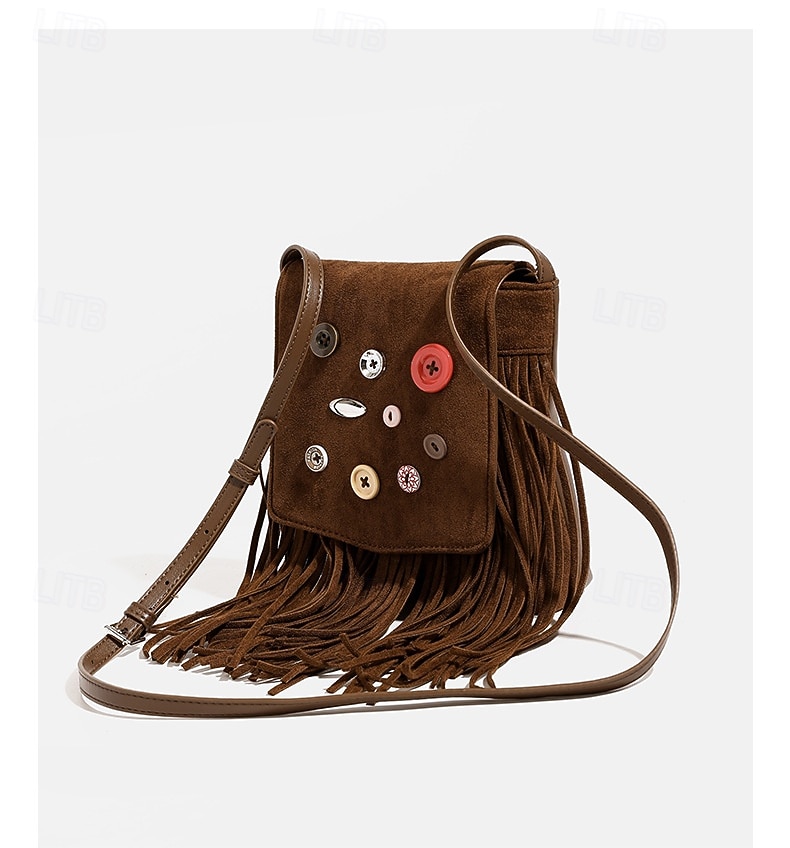 Retro Vintage 1970s Bag Crossbody Bag Hippie Fringe Women's Party Casual Daily Pride Parade Adults' Bag 2025 - $43.99 –P3