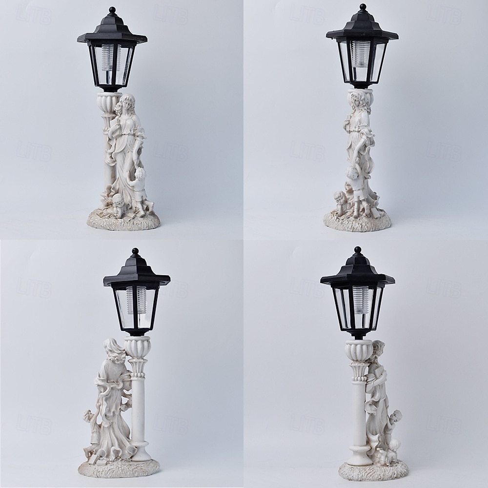 1 pc led outdoor landschaft lichter engel umarmung buch mutter und kind harz anhänger lampe hof garten rasen pfad park landschaft lampe dekorative lampe 2026 - $30.99 –P4