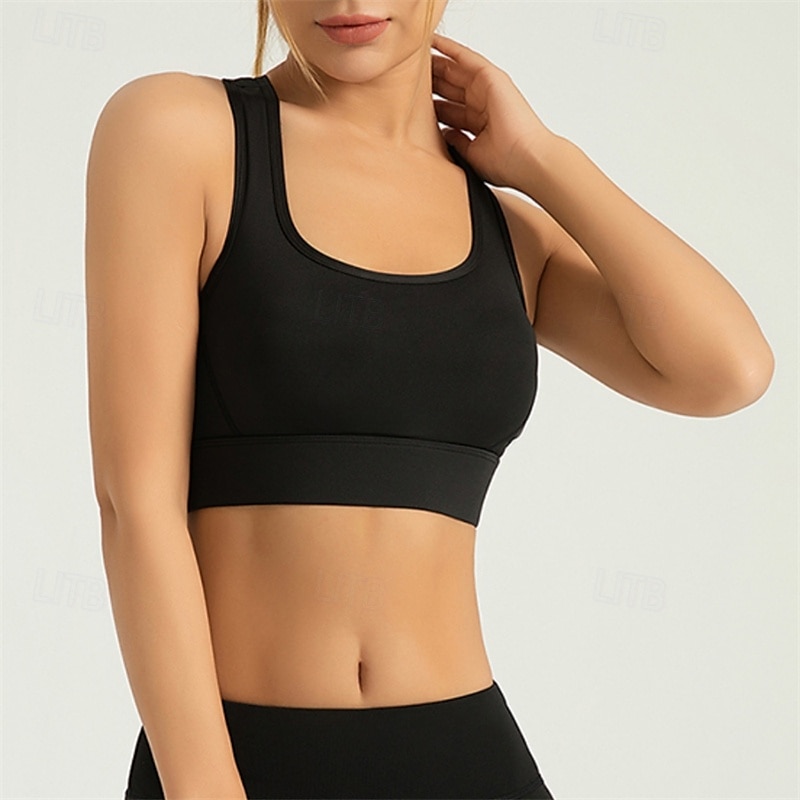 Sports Bra Hollow Mesh Back Sports Bra Fitness Yoga Vest Shockproof Yoga Bra Without Steel Ring 2025 - $21.99 –P16