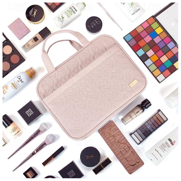 γυναικεία τσάντα περιποίησης ταξιδιού  & άνδρες, αδιάβροχη τσάντα μακιγιάζ με κρεμαστό γάντζο και πολλαπλές τσέπες, τσάντες καλλυντικών για γυναίκες, είδη πρώτης ανάγκης για ταξίδια, 2026 - $27.99 –P1