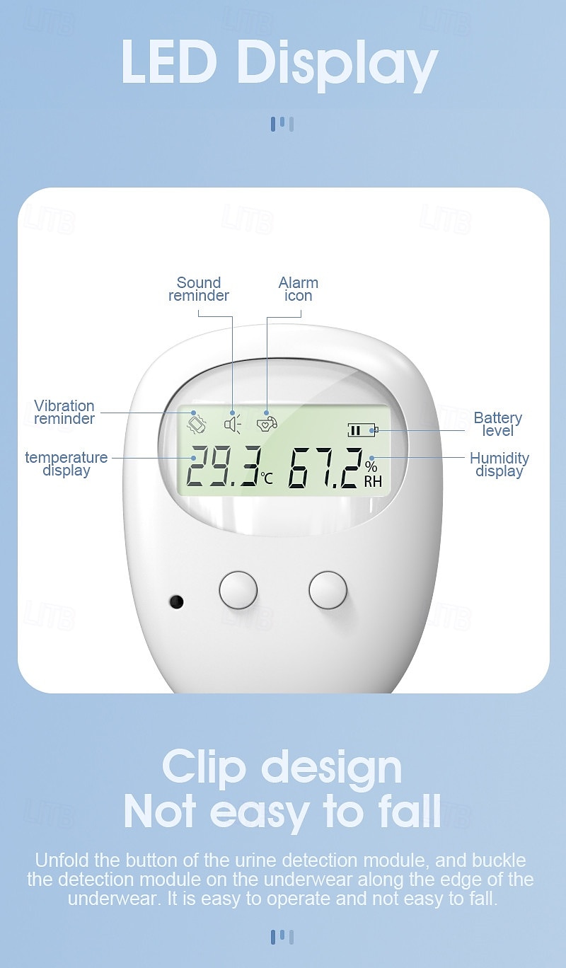 Wireless new enuresis alarm for children elderly urination and defecation training device for bedwetting reminder 2025 - $63.99 –P14