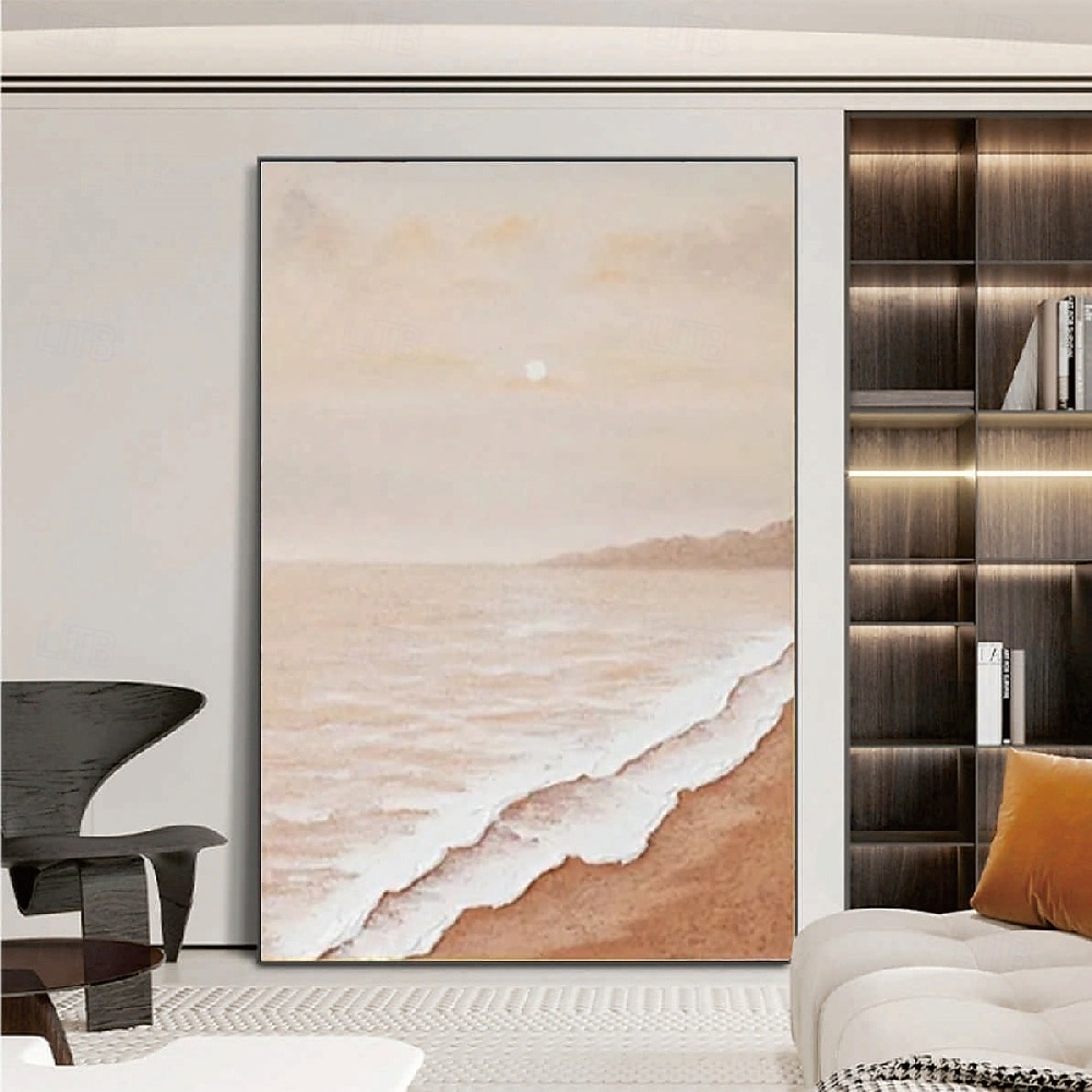 Wellenölgemälde handgemaltes abstraktes Ölgemälde Wandkunst 3er Set beige abstrakte Malerei auf Leinwand beige Textur Gemälde Wandkunst neutrale abstrakte Malerei Wandkunst Wanddekoration 2025 - $85.99 –P9