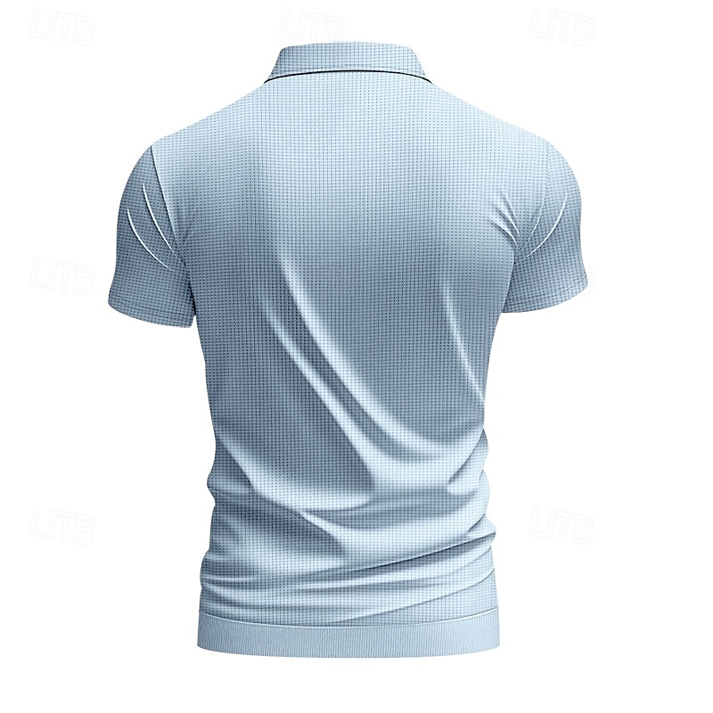 Per uomo Maglietta Camicia a Maniche Corte Manica Corta Scollo a V Bavero Primavera & Autunno Semplice Moda Designer Sexy Vacanza Streetwear Uscire Aalbicocca Bianco Grigio chiaro Maglietta Top per del 2025 a $20.99 –P6