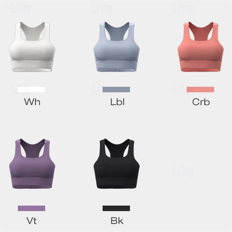 Sports Bra Hollow Mesh Back Sports Bra Fitness Yoga Vest Shockproof Yoga Bra Without Steel Ring 2025 - $21.99 –P20