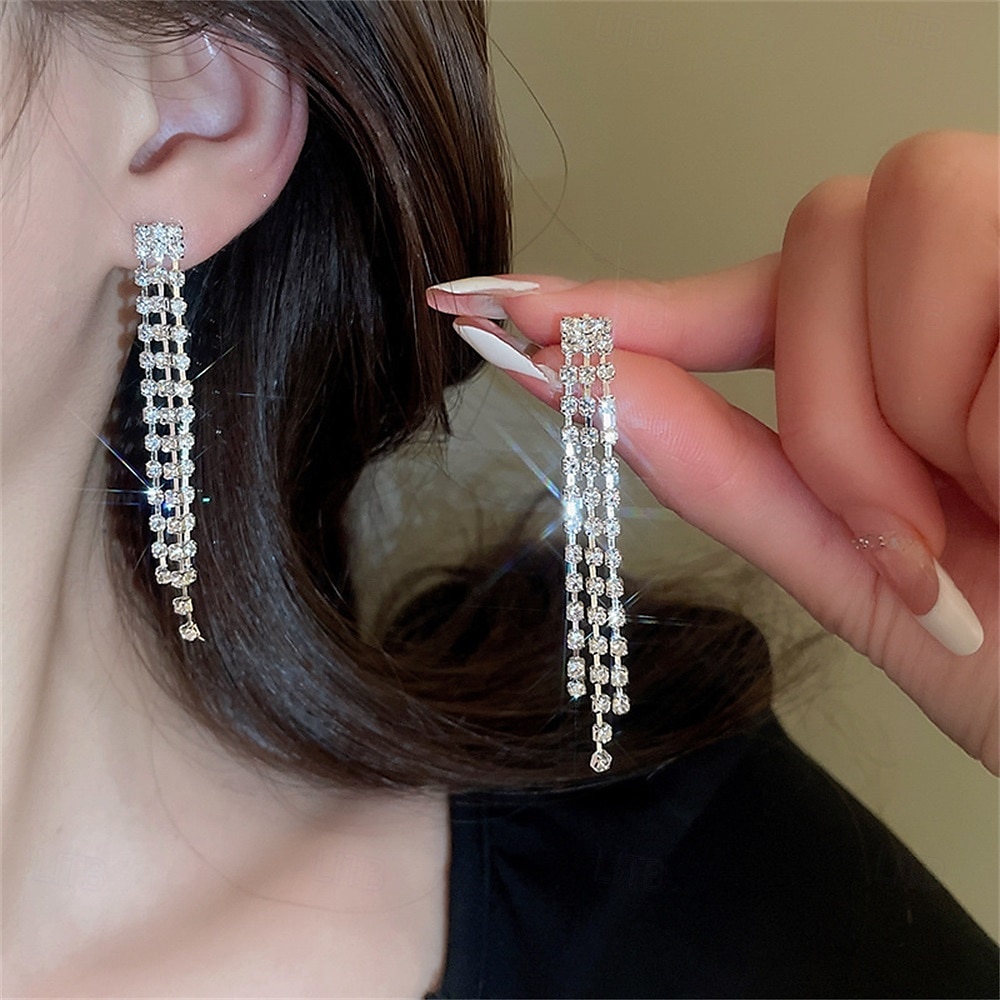 Parure de bijoux 3 Argent Zircon Chrome Argent 1 Collier 1 Bracelet Boucles d'oreilles Femmes Élégant ancien Mode Mignon Le style rétro Classique Géométrique Parure de Bijoux Pour Mariage Soirée de 2025 ? $21.99 –P3