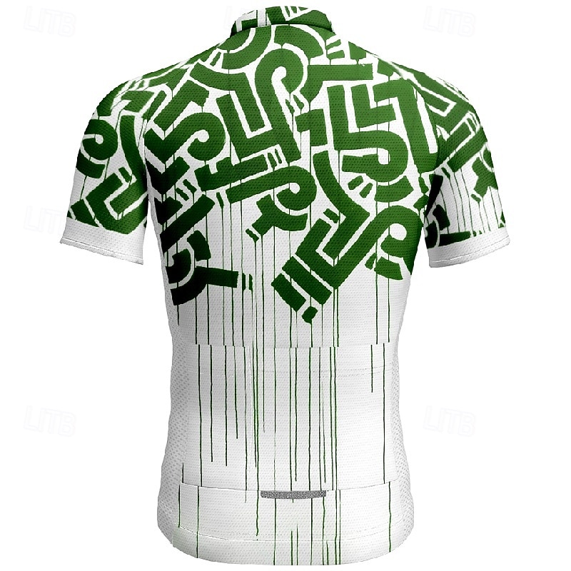 Men's Cycling Jersey Geometric Short Sleeve Bike Tee Tshirt Jersey with 3 Rear Pockets Mountain Bike MTB Quick Dry Anatomic Design Wicking Breathable Sports Wine Red Black Blue Clothing Apparel 2026 - $25.99 –P15