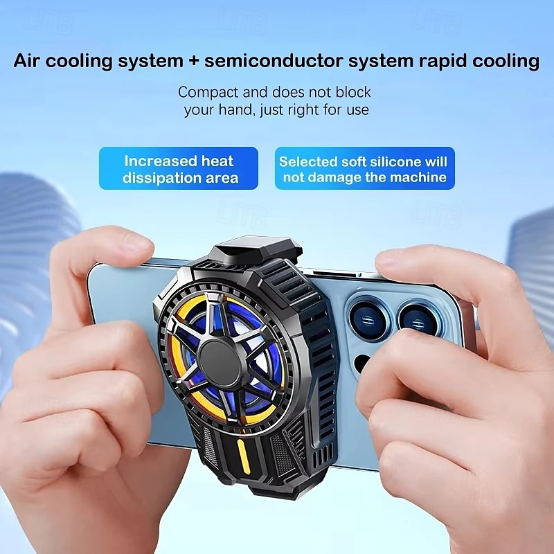 2025年 携帯電話のラジエーター半導体冷却ファン磁気吸引プレーヤーゲームライブ放送スマートフォンに適しています  コレクション – $29.99 –P5