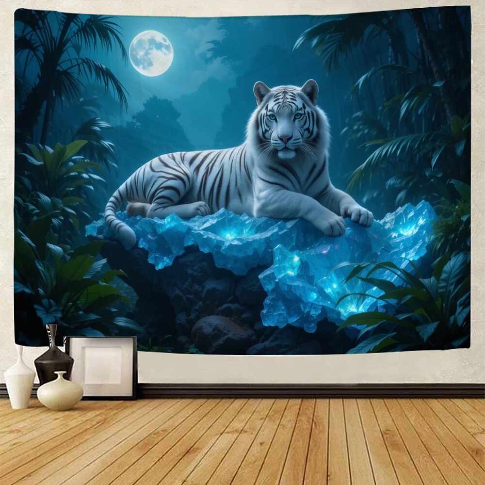 Tropisk palmtree flamingo hängande tapestry väggkonst stor tapestry mural dekoration fotografisk bakgrund filt gardin hem sovrum vardagsrumsdekoration 2025 - $13.99 –P4
