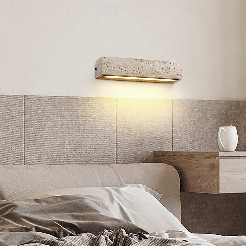 Modern Outdoor Wall Sconce Stone Meterial Warm White Waterproof Wall Fixture Lighting Aluminum LED Exterior Sconce for Indoor Outdoor Patio Porch 110-240V 2025 - $143.99 –P2