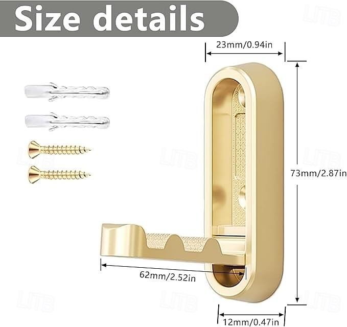 2pcs Folding Wall Hooks Folding Coat Hooks Space-Saving Foldable Hook Bathroom Towel Hook Wall Mounted for Hanging Coat Towels Clothes Hat Bags Keys 2025 - $11.49 –P5