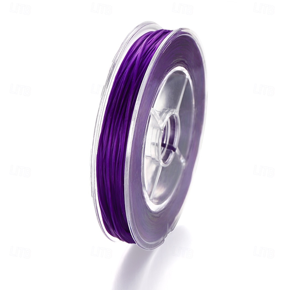 Cordino elastico in cristallo colorato da 0,5 mm, cordino per infilare perline anti-sfilacciamento per accessori fai da te per gioielli, materiali per perline per braccialetti del 2025 a $4.49 –P15