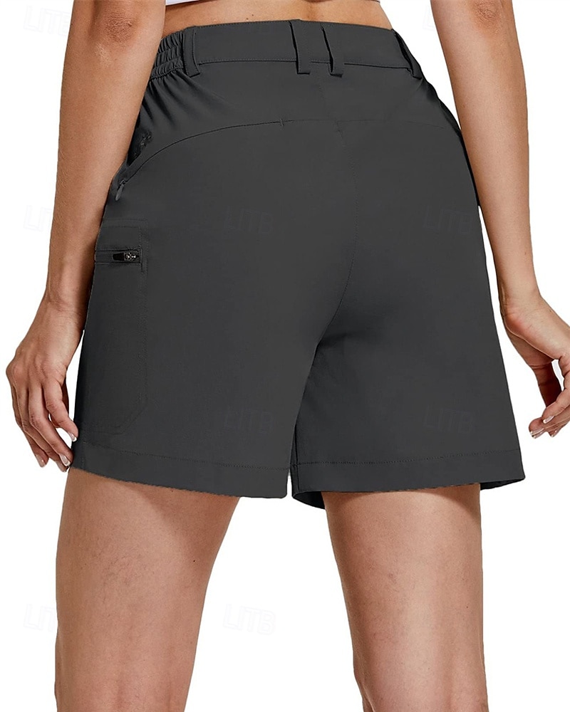 Damen Laufshorts Cargoshorts Wandershorts Außen Normale Passform Schnelltrocknend Shorts Elastischer Bund Schwarz Khaki Spandex Jagd Klettern Laufen S M L XL XXL 2025 - $18.49 –P9