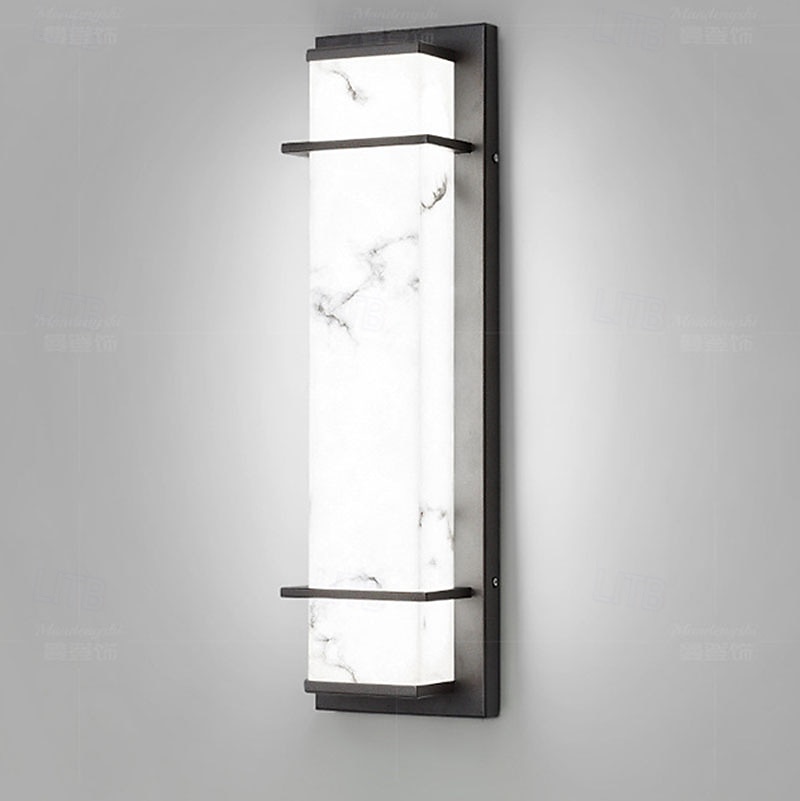 Outdoor-LED-Wandleuchte Liniendesign wasserdichte Beleuchtung Innen Marmor Wandleuchte moderne Schlafzimmer warmweißes Licht 1 Stück 2025 - $262.19 –P8