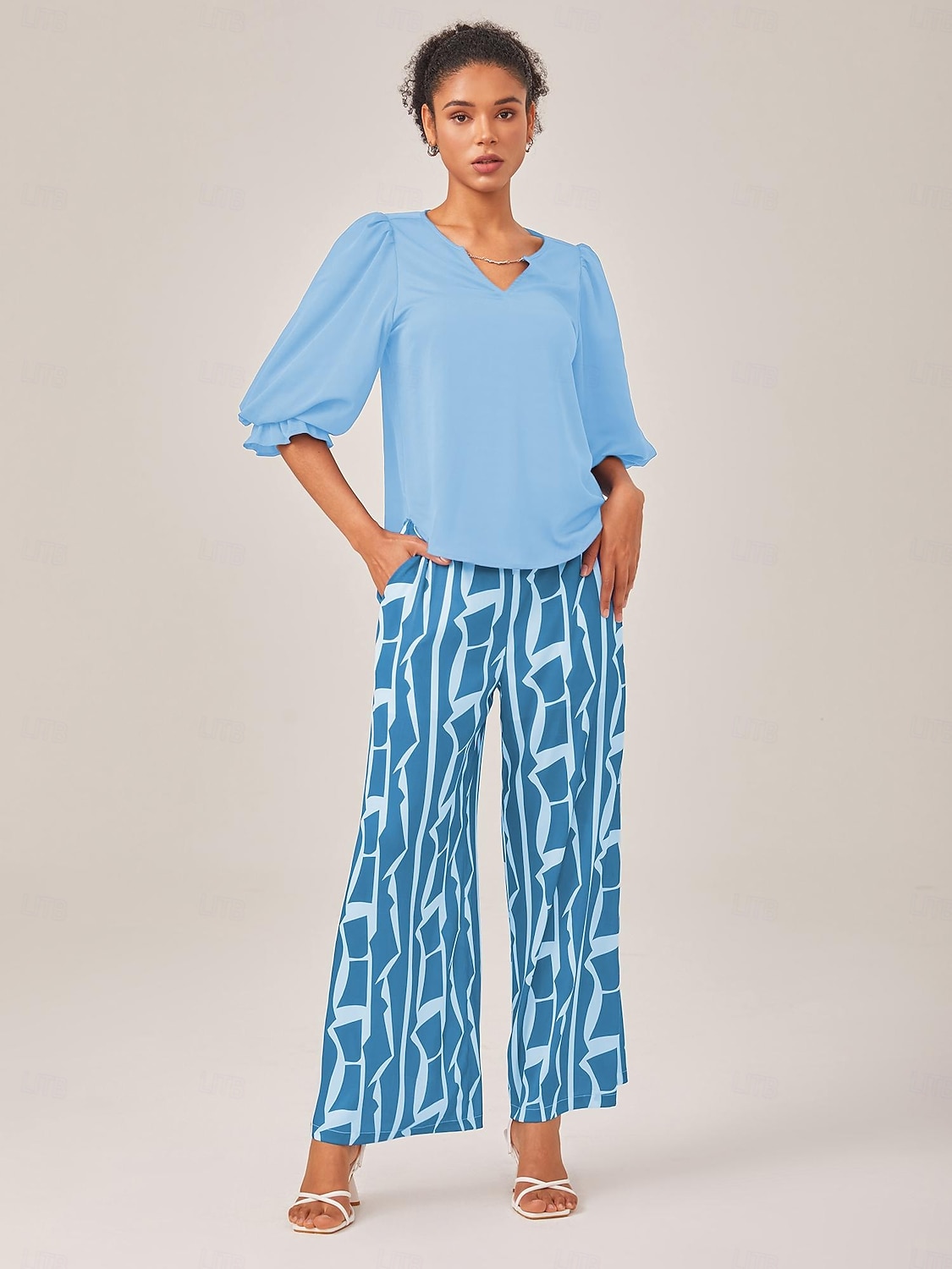 Mulheres Comprimento total Férias Vermelho Azul XS S M de 2025 por $72.99 –P9