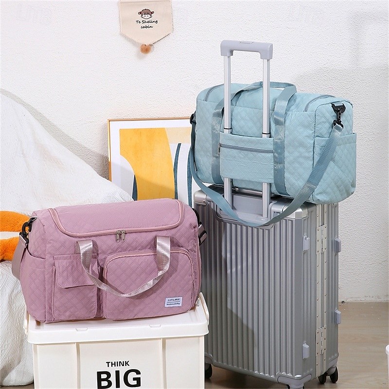 Sac de voyage week-end avec compartiment à chaussures, fourre-tout en tissu Oxford grande capacité avec fermeture éclair, sac à bandoulière matelassé pour ranger les vêtements, bagage de sport de nuit de 2026 ? $22.99 –P3