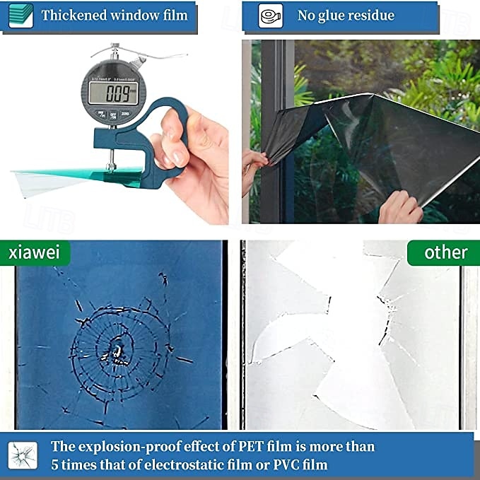 Window Film, Privacy Glass Sticker for Heat Insulation, Anti-Peeping Sunshade, UV Protection for Balcony and Home 2025 - $7.99 –P7