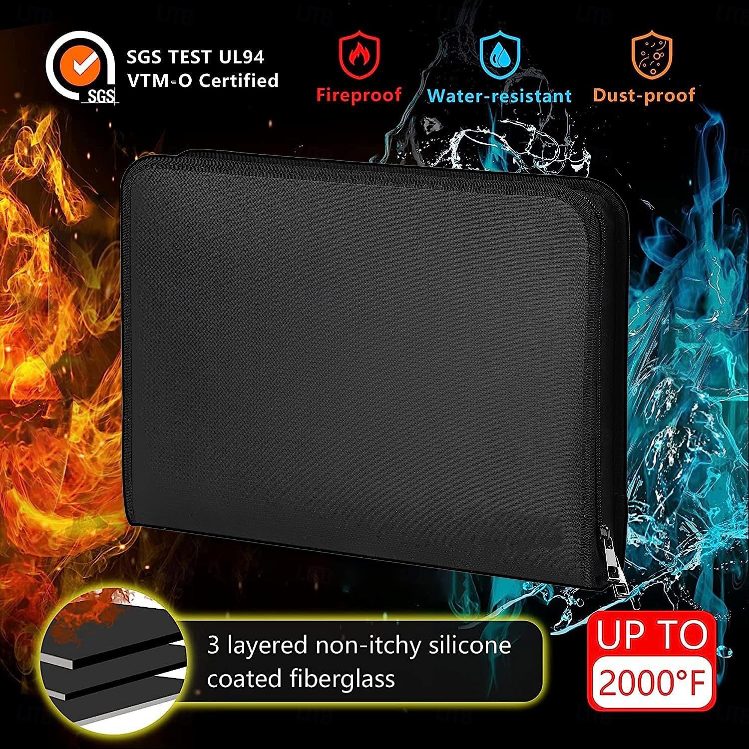 File Organizer - 26 Pocket Expanding Accordion File Folder with Zipper & Labels, Fireproof & Waterproof Document Organizer for Letter/A4 Size Files, Multi-Pocket File Storage Case for Home & Office 2025 - $24.99 –P3