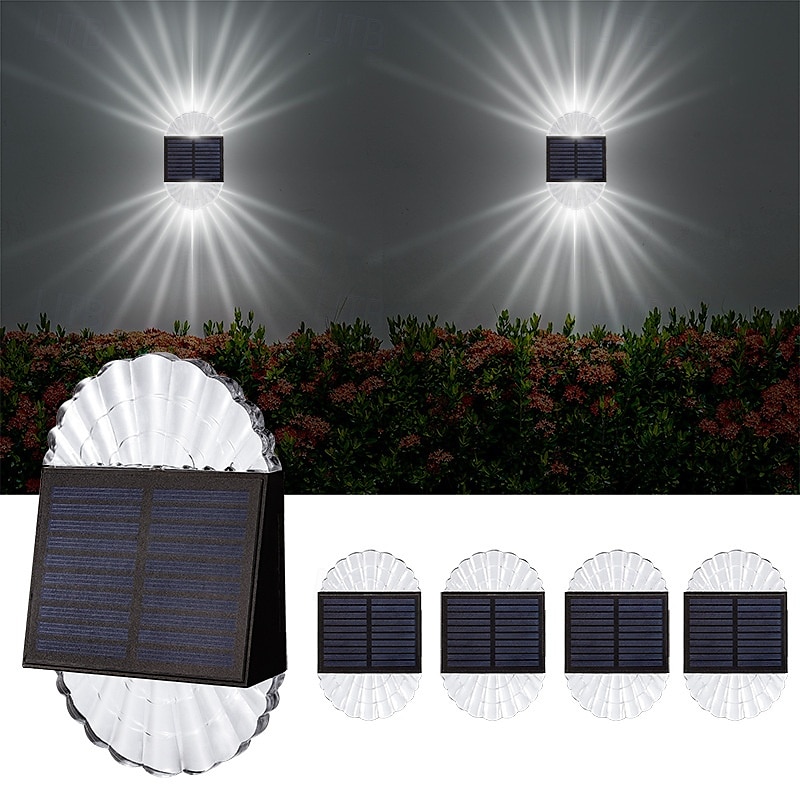 2/4 Pcs Solar Fence Wall Lights Outdoor Waterproof  Gaeden Lights for Yard Deck Garden Patio Lighting Decoration 2026 - $35.99 –P6